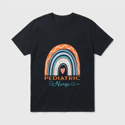 Pediatric Nurse Peds Lightweight T-Shirt – Classic T-Shirt in Black