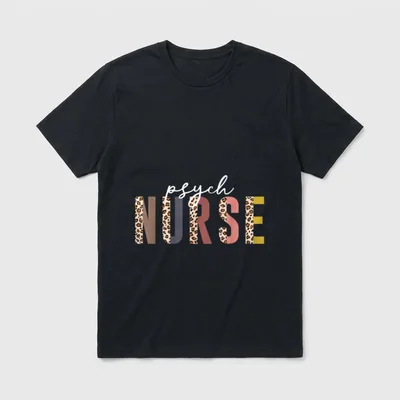 Psych Nurse Psychiatric Week RN Mental T-Shirt – Classic T-Shirt in Black