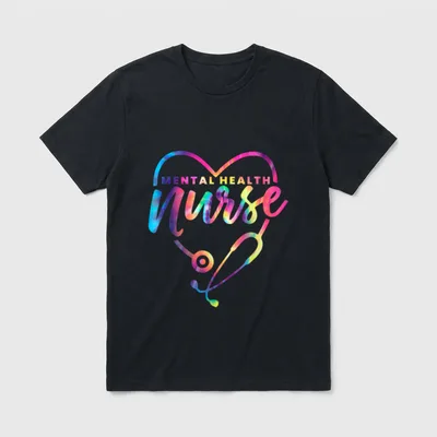 Nurse for Mental Health Psychiatry Ideal T-Shirt – Classic T-Shirt in Black