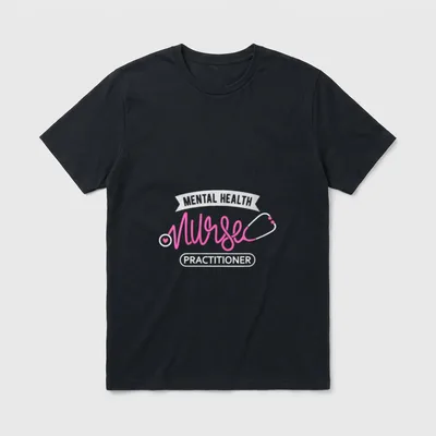 Mental Health Nurse Practitioner T-Shirt – “MENTAL HEALTH Nurse PRACTITIONER” – Classic T-Shirt in Black