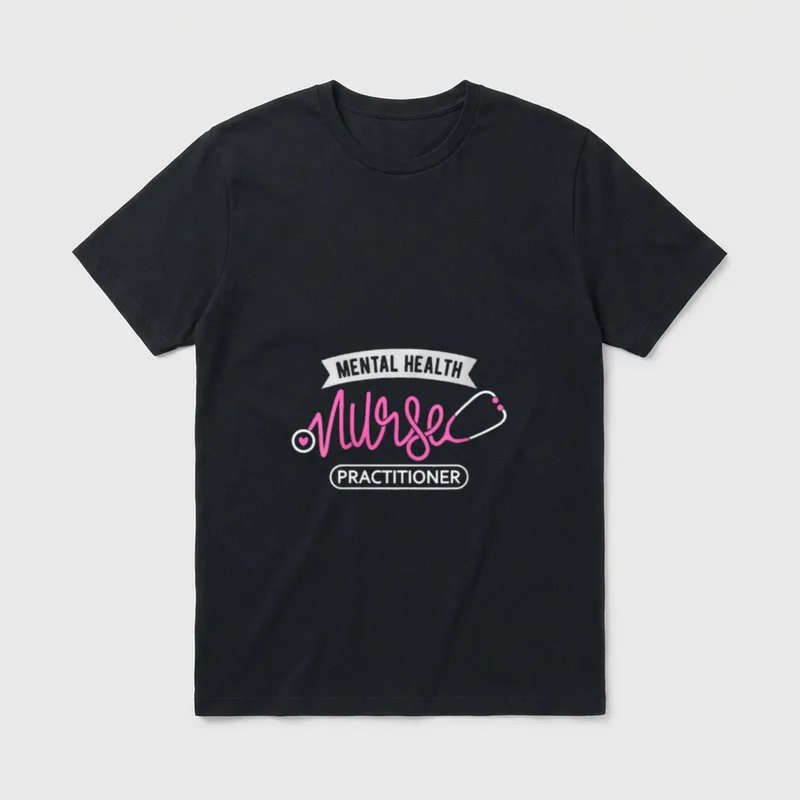 Mental Health Nurse Practitioner T-Shirt – “MENTAL HEALTH Nurse PRACTITIONER” – Classic T-Shirt in Black