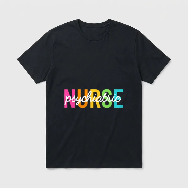 Psychiatric Nurse Nursing RN Mental Health T-Shirt – Classic T-Shirt in Black