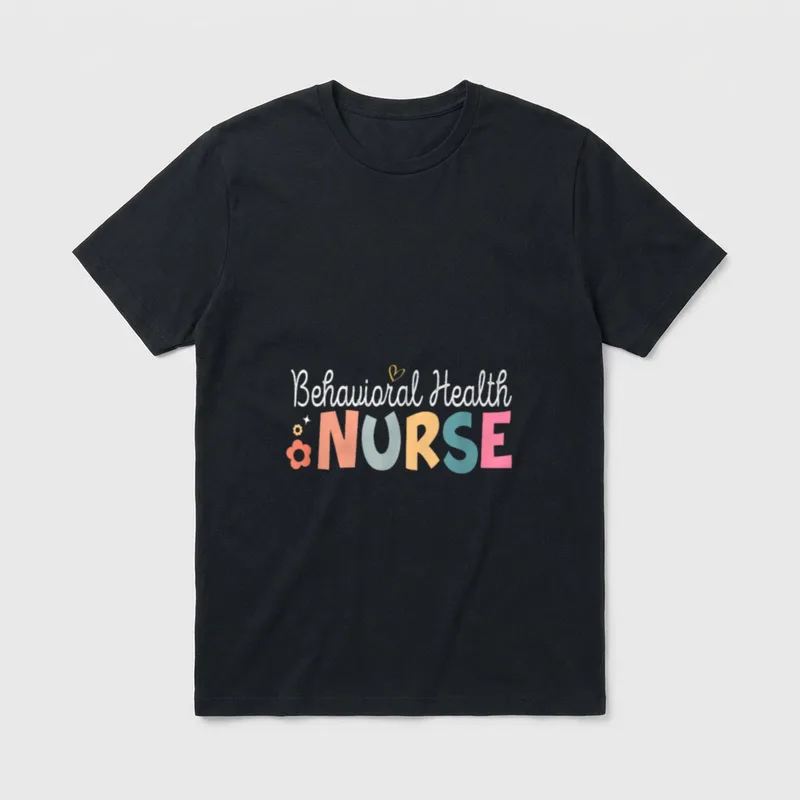 Behavioral Health Nurse Mental Psychiatric T-Shirt – Classic T-Shirt in Black