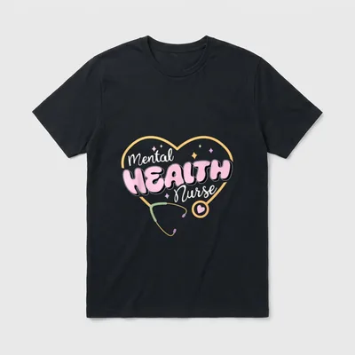 Mental Health Nurse Profession Psychiatry Ideal T-Shirt – Classic T-Shirt in Black