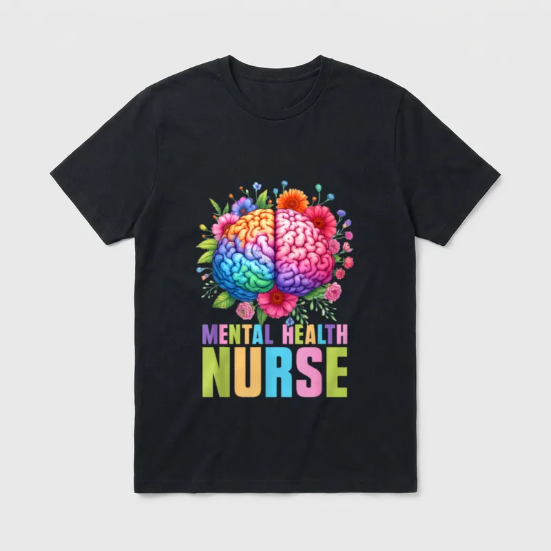 Mental Health Nurse Profession Psychiatry Perfect T-Shirt – Classic T-Shirt in Black