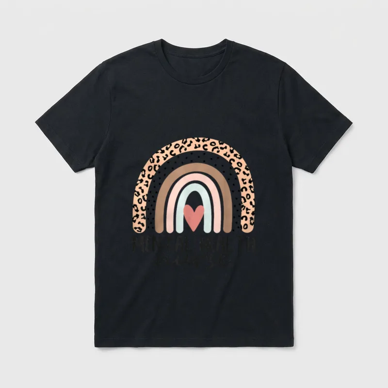 Mental Health Nurse Rainbow Psych Psychiatric T-Shirt – Classic T-Shirt in Black