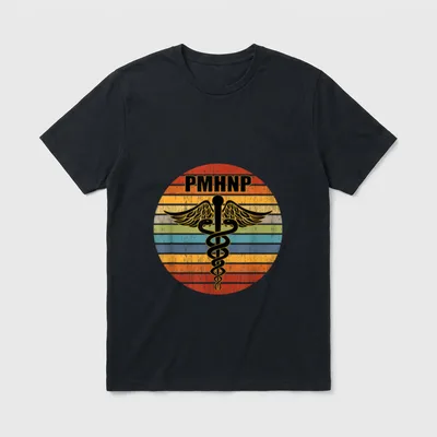 PMNHP Psychiatric Nurse Practitioner Medical T-Shirt – Classic T-Shirt in Black