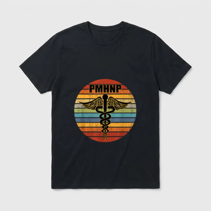 PMNHP Psychiatric Nurse Practitioner Medical T-Shirt – Classic T-Shirt in Black