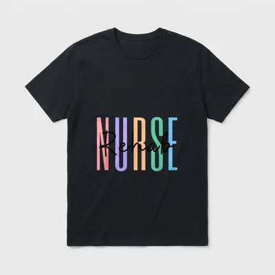 Rehab Nurse Rehabilitation RN Psychiatric T-Shirt – Classic T-Shirt in Black