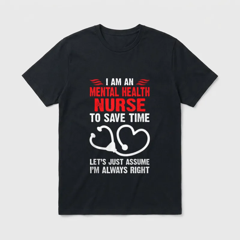 Mental Health Nurse Practitioner Psychiatric Nursing T-Shirt – Classic T-Shirt in Black