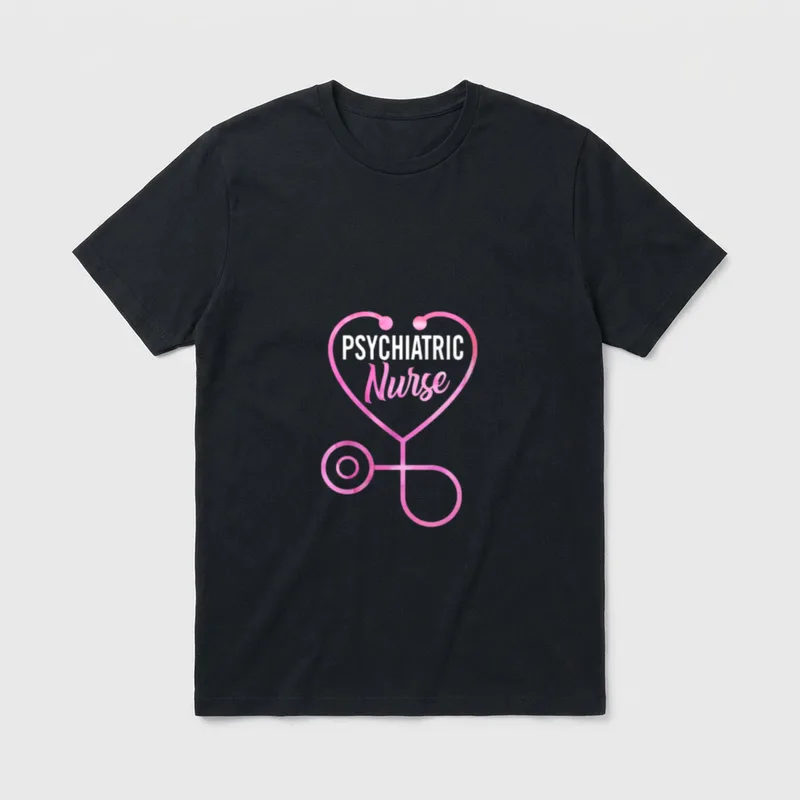 Psychiatric Nurse Practitioner T-Shirt – Classic T-Shirt in Black