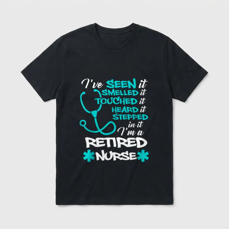 Funny Nurse Retirement Reads T-Shirt – Classic T-Shirt in Black