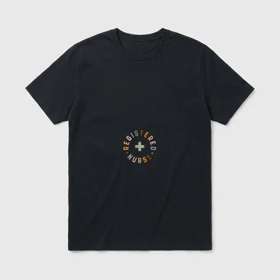 Vintage Registered Nurse Stethoscope RN Staff T-Shirt – Classic T-Shirt in Black