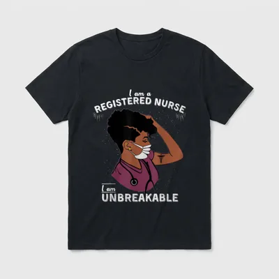 Registered Nurse RN Life Black T-Shirt – Classic T-Shirt in Black