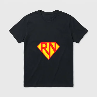 Registered Nurses RN Are Super Heroes T-Shirt – Classic T-Shirt in Black