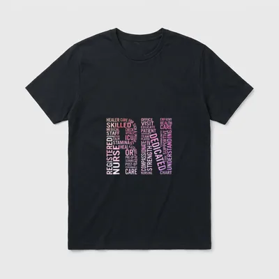 RN Registered Nurses Paint Week T-Shirt – Classic T-Shirt in Black