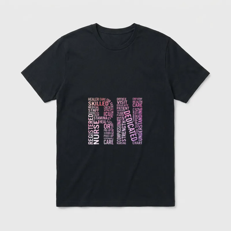 RN Registered Nurses Paint Week T-Shirt – Classic T-Shirt in Black