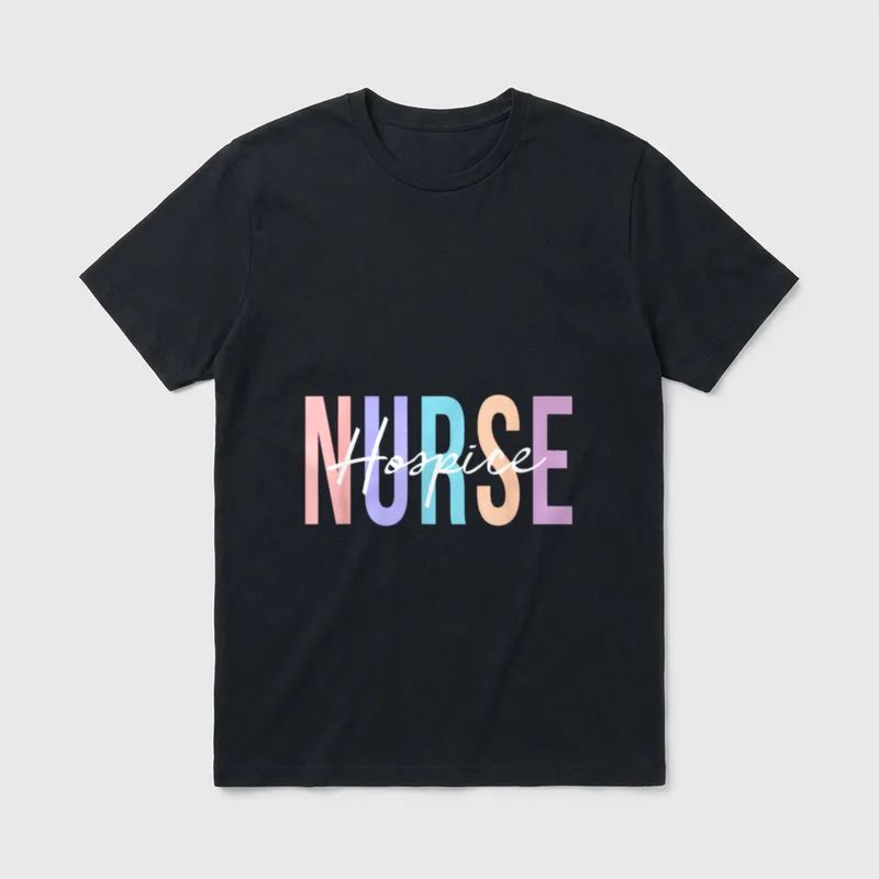 Hospice Nurse Registered RN Emergency Room T-Shirt – Classic T-Shirt in Black