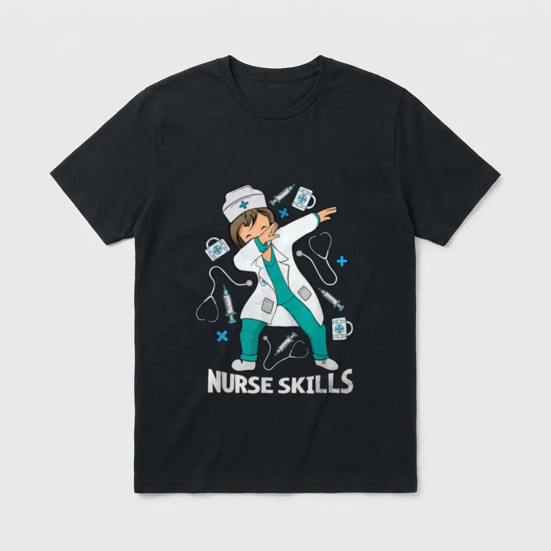 Nurse Life Female Doctor Assistant RN T-Shirt – Classic T-Shirt in Black