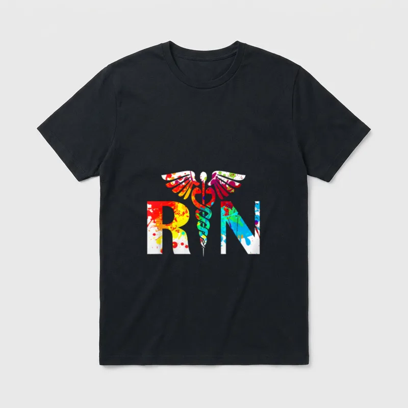 Registered Nurse Cute RN Graduation T-Shirt – Classic T-Shirt in Black