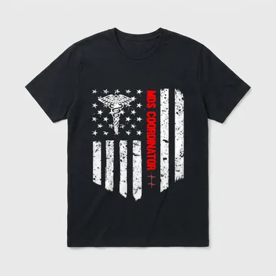Mds Coordinator American Flag RN Registered T-Shirt – Classic T-Shirt in Black