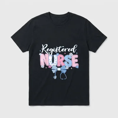 Cute RN Registered Nurse T-Shirt – Classic T-Shirt in Black