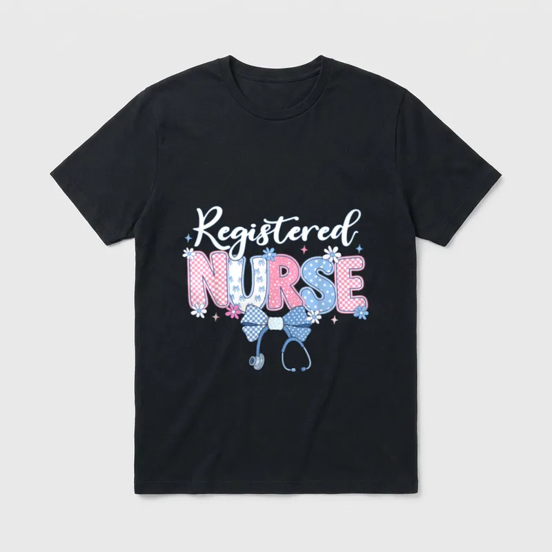 Cute RN Registered Nurse T-Shirt – Classic T-Shirt in Black