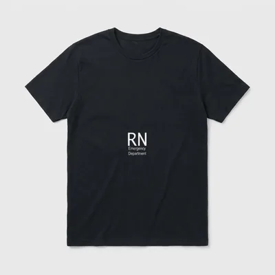 RN Registered Nurse Emergency Department T-Shirt – Classic T-Shirt in Black
