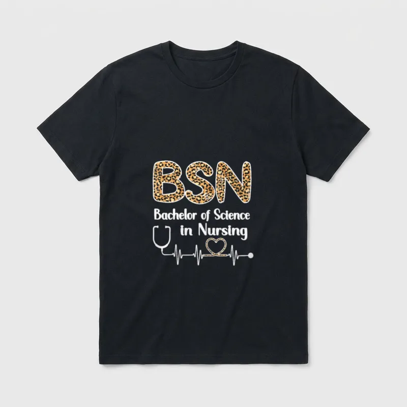 BSN Bachelor of Science in Nursing T-Shirt – Classic T-Shirt in Black