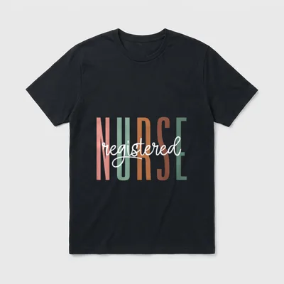 Registered Nurse RN Nursing Hospital Staff T-Shirt – Classic T-Shirt in Black