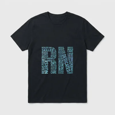 Registered Nurses Paint RN T-Shirt – Classic T-Shirt in Black
