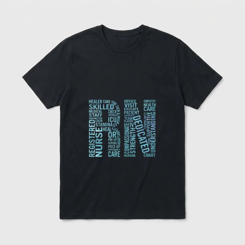 Registered Nurses Paint RN T-Shirt – Classic T-Shirt in Black