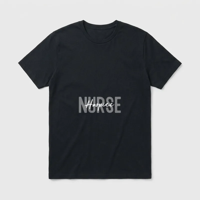 Hospice Nurse Registered RN Emergency Operating T-Shirt – Classic T-Shirt in Black