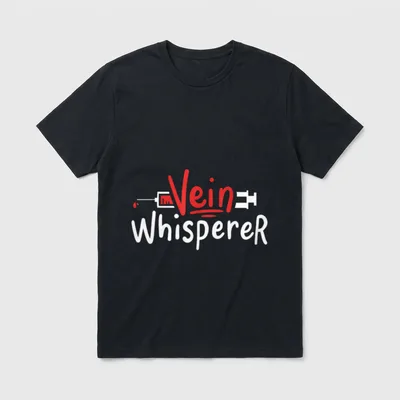 Vein Phlebotomist Phlebotomy Nurse RN T-Shirt – Classic T-Shirt in Black