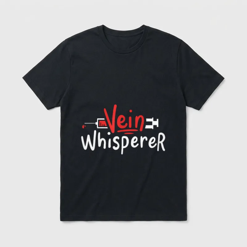 Vein Phlebotomist Phlebotomy Nurse RN T-Shirt – Classic T-Shirt in Black