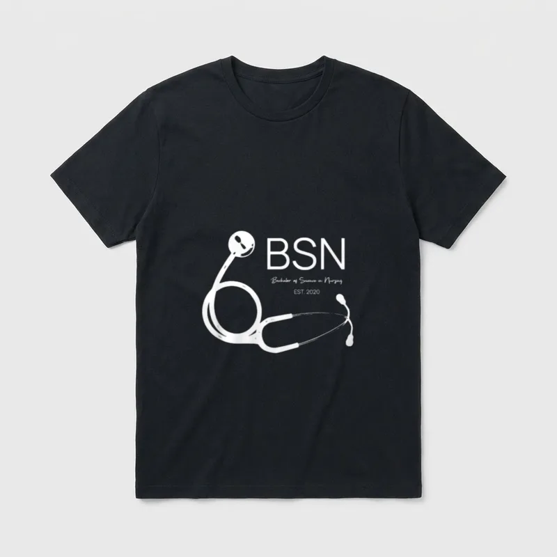 BSN Bachelor of Science in School T-Shirt – Classic T-Shirt in Black