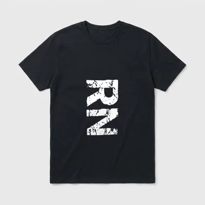 RN Nurse Medical T-Shirt – Weathered white RN stencil letters – Classic T-Shirt in Black