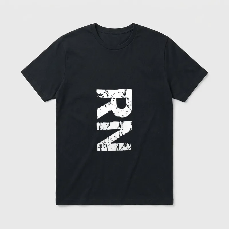 RN Nurse Medical T-Shirt – Weathered white RN stencil letters – Classic T-Shirt in Black