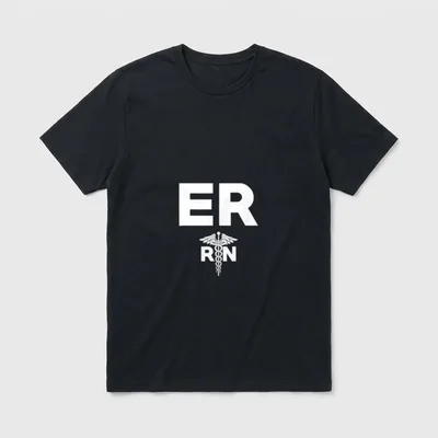 Emergency Room Registered Nurse Hospital RN T-Shirt – Classic T-Shirt in Black