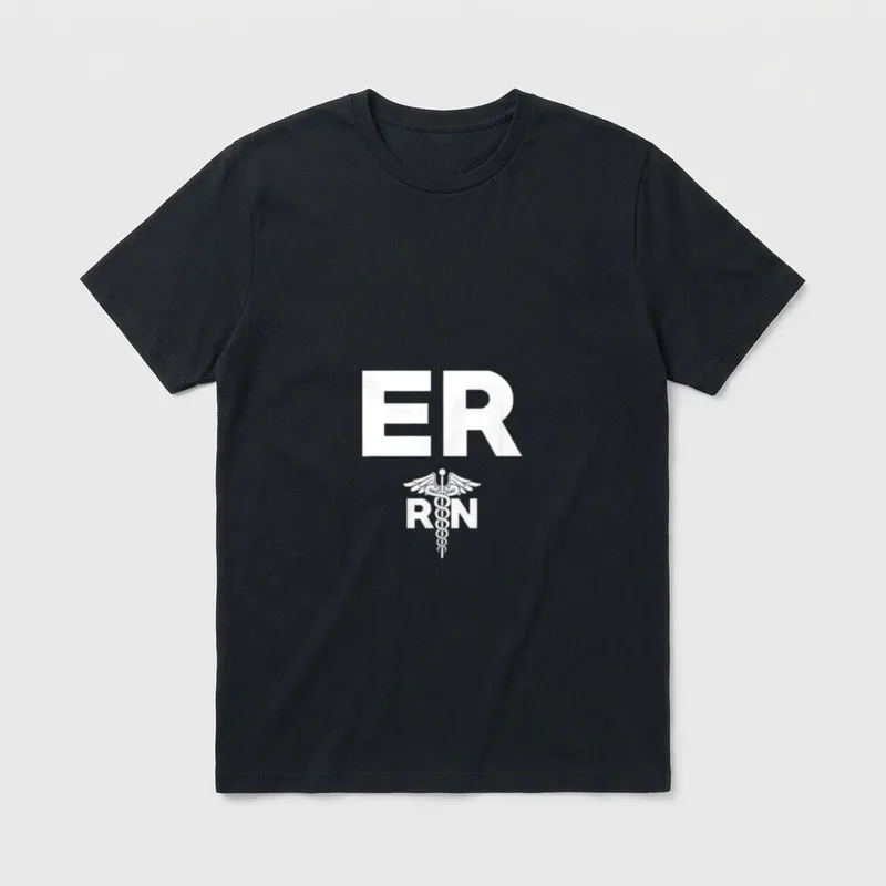 Emergency Room Registered Nurse Hospital RN T-Shirt – Classic T-Shirt in Black