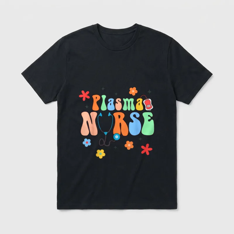 Plasma Nurse Lab Registered RN Appreciation T-Shirt – Classic T-Shirt in Black