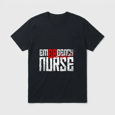 Emergency Room Nurse Registered RN LPN T-Shirt – Classic T-Shirt in Black