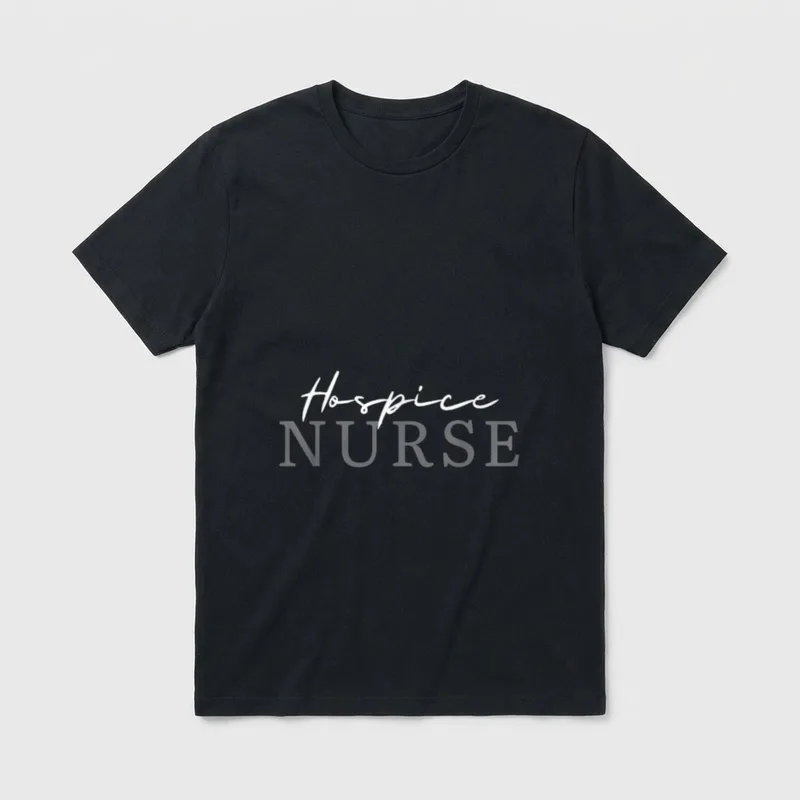 Hospice Nurse Registered RN Emergency Staff T-Shirt – Classic T-Shirt in Black