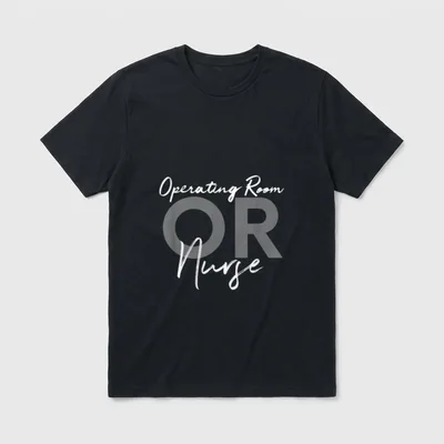 Operating Room Registered Nurse Hospital Staff T-Shirt – Classic T-Shirt in Black