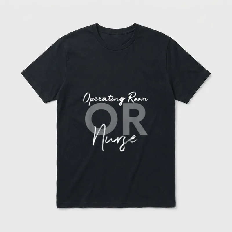 Operating Room Registered Nurse Hospital Staff T-Shirt – Classic T-Shirt in Black