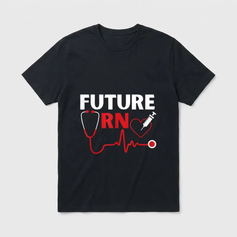 Future RN Nurse Nursing Student Registered T-Shirt – Classic T-Shirt in Black