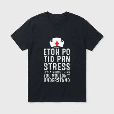 It's a Nurse Thing T-Shirt – Nurse cap with red cross and medical prescription order lettering – Classic T-Shirt in Black