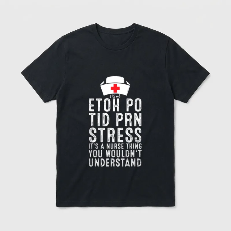 It's a Nurse Thing T-Shirt – Nurse cap with red cross and medical prescription order lettering – Classic T-Shirt in Black