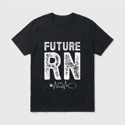 Future RN Nurse Nursing Student Training T-Shirt – Classic T-Shirt in Black