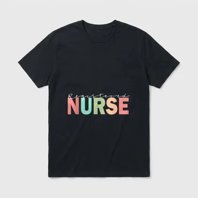 Registered Nurse Matching Licensed Practical RN T-Shirt – Classic T-Shirt in Black